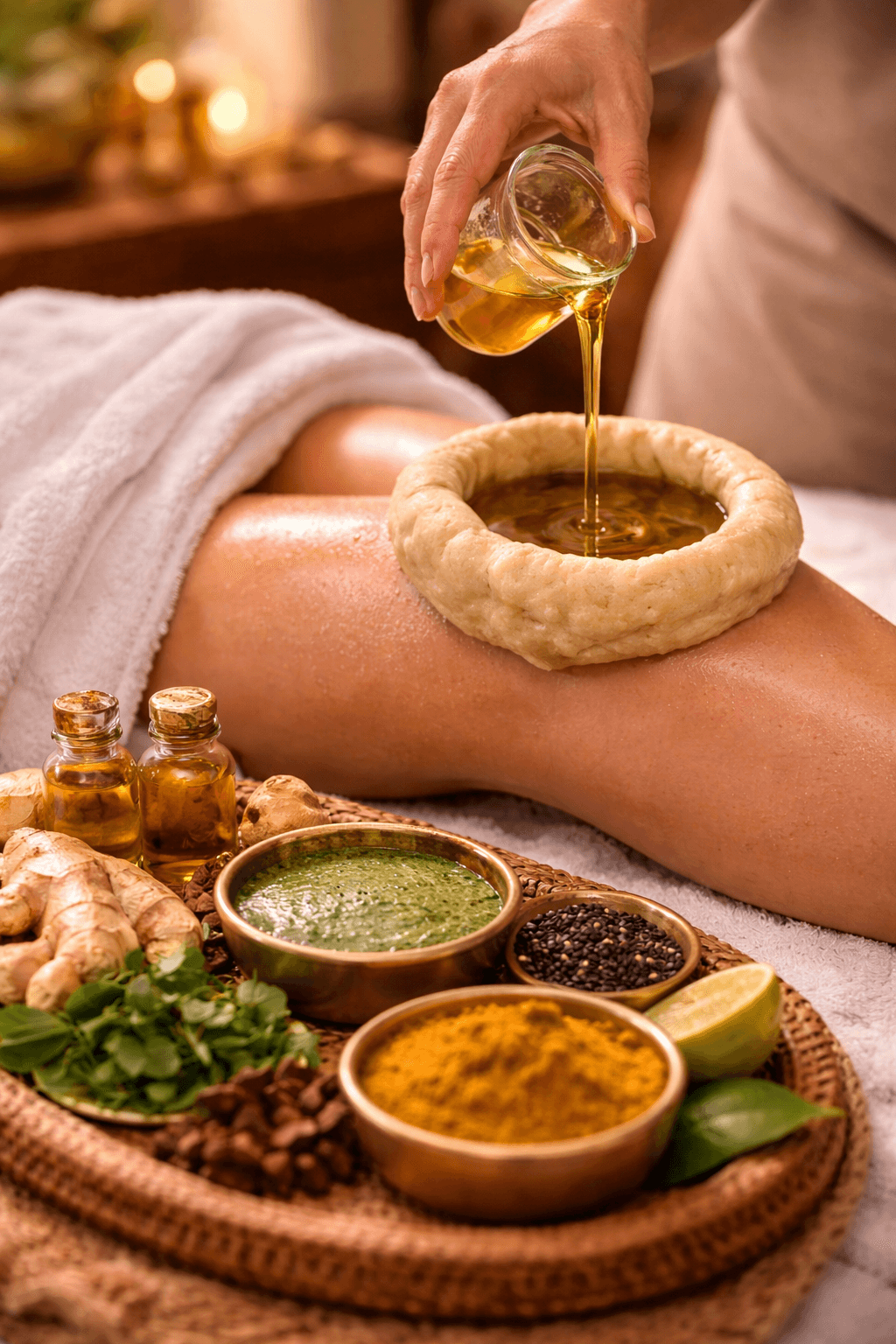 Janu Basti (Knee Oil Therapy)